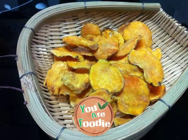 A healthy snack -- dried sweet potato