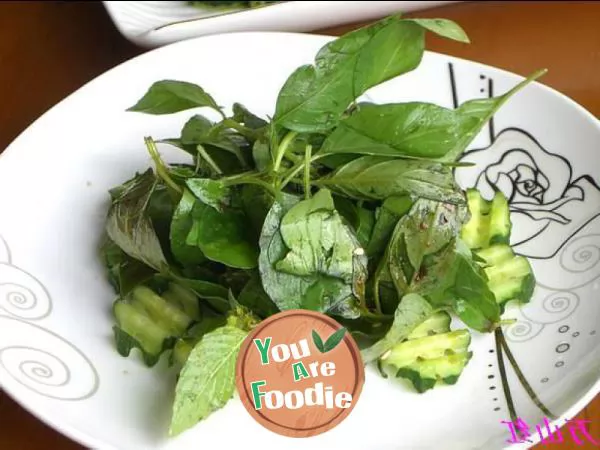 Special herb vegetables in cold sauce -- Schizonepeta tenuifolia