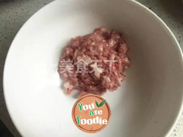 Spaghetti with tomato and minced meat